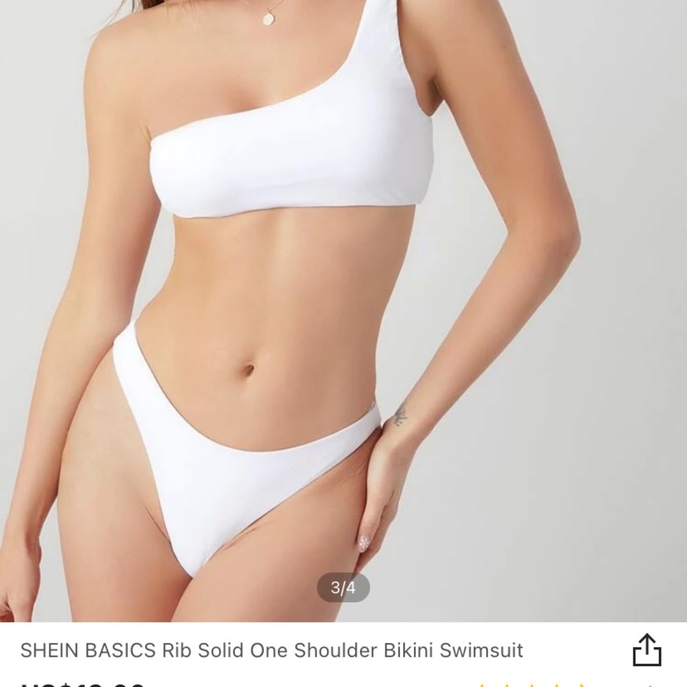 Shein white bikini set